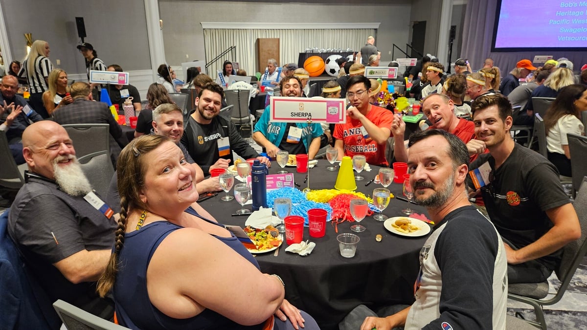 Group shot around the table