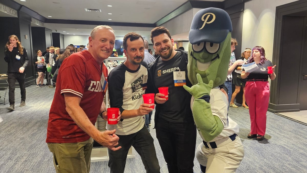 Posing with the Dillon of the Portland Pickles