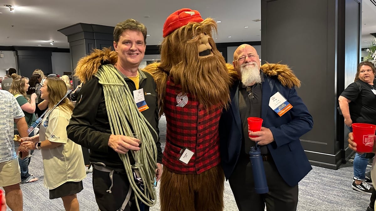 Simon and Matt with Douglas Fur